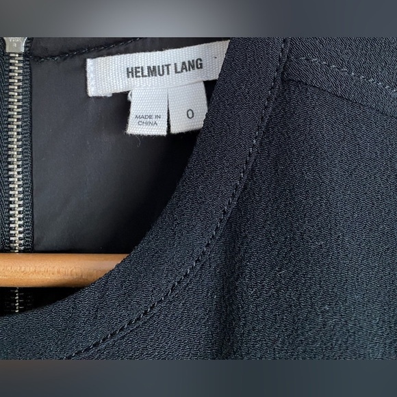 Helmut Lang Black Sleeveless Shift Midi Dress Minimalist Quiet Luxury Designer - Picture 8 of 10